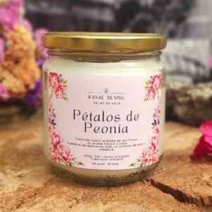 Vela de soja Pétalos de Peonía