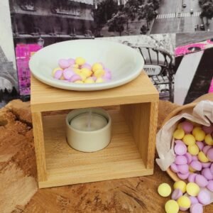 QUEMADOR DE BAMBÚ PARA CERA PERFUMADA, WAX MELTS