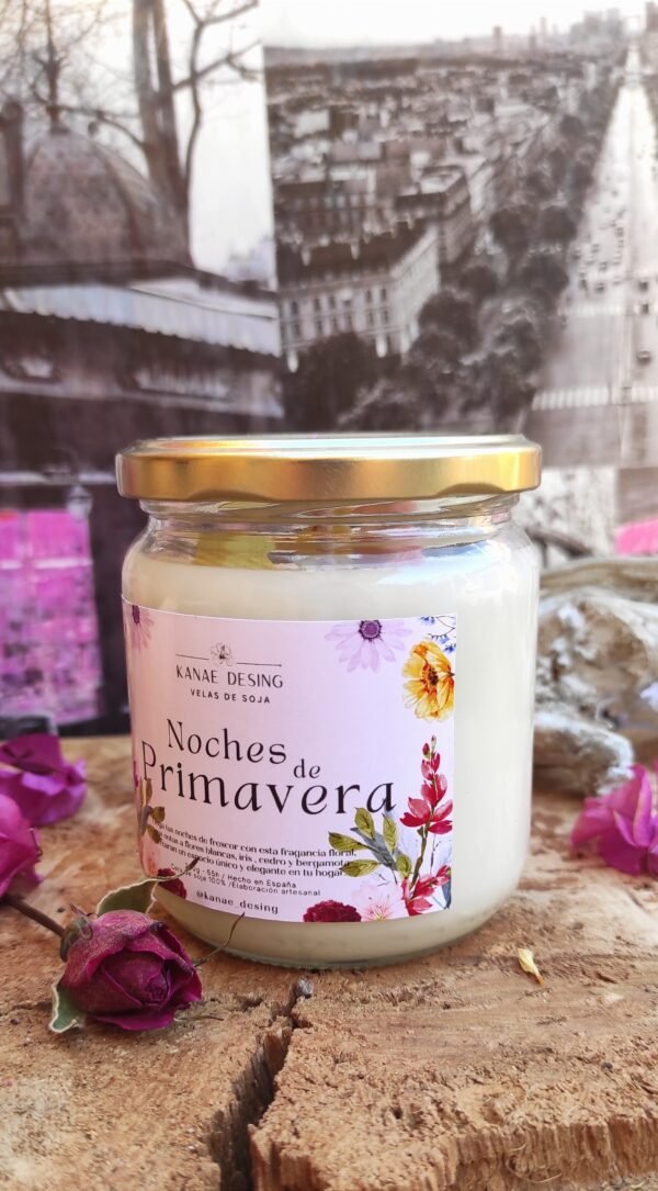 Vela de soja aromática floral