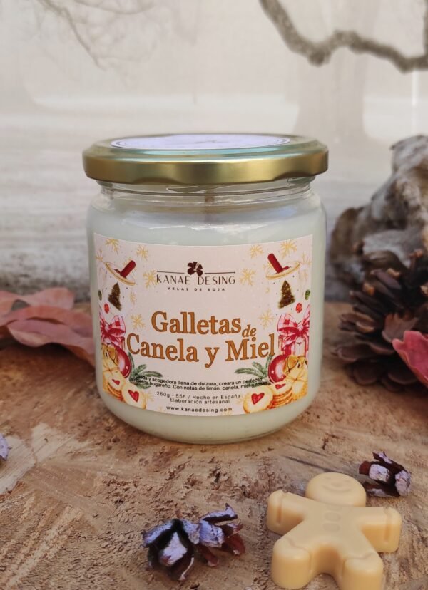 vela aromática Galletas de Canela y Miel