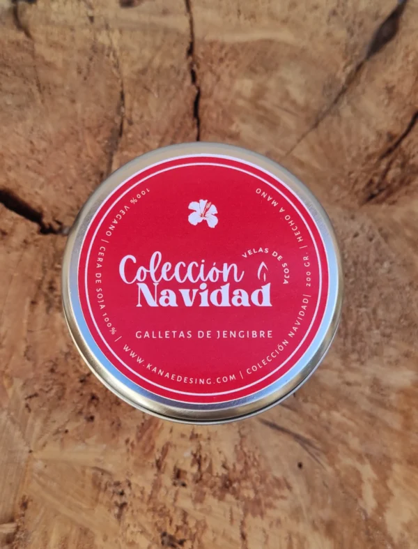 vela aromática galletas de jengibre