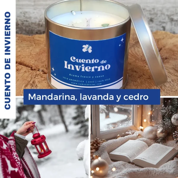 vela aromática cuento de invierno kanae desing