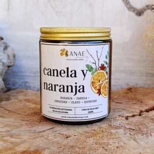 Vela de Canela y Naranja