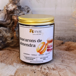 vela macarons de almendra