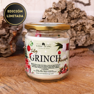 Vela de soja El Grinch