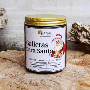 Vela de soja Galletas para Santa
