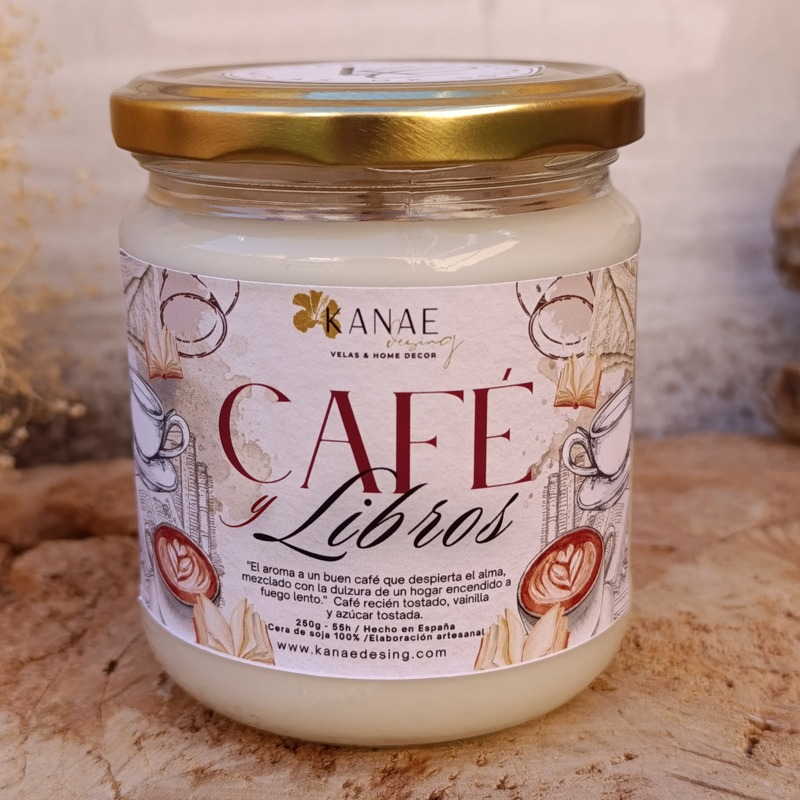 Vela Aromática Café y Libros